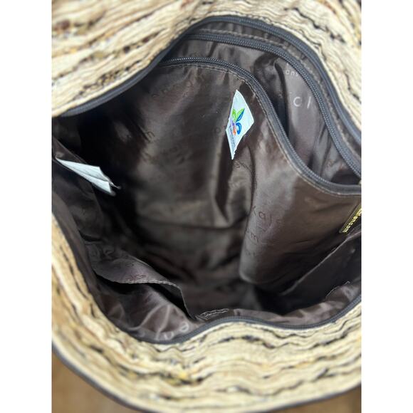 Kalencom Tote/Diaper Bag New Orleans Zip Double Handle Metallic Cheetah Print - Picture 8 of 8